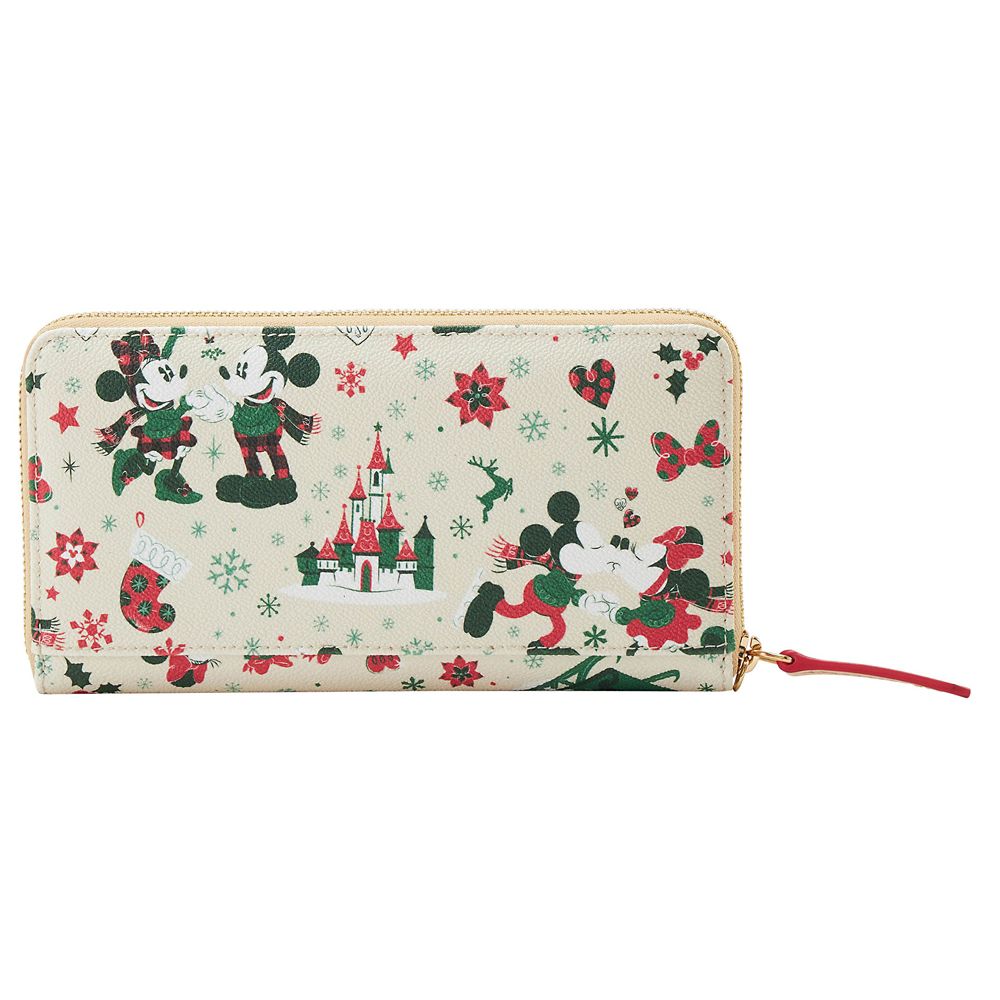 Mickey and Minnie Mouse Holiday Dooney & Bourke Wristlet Wallet &ndash; Exclusive