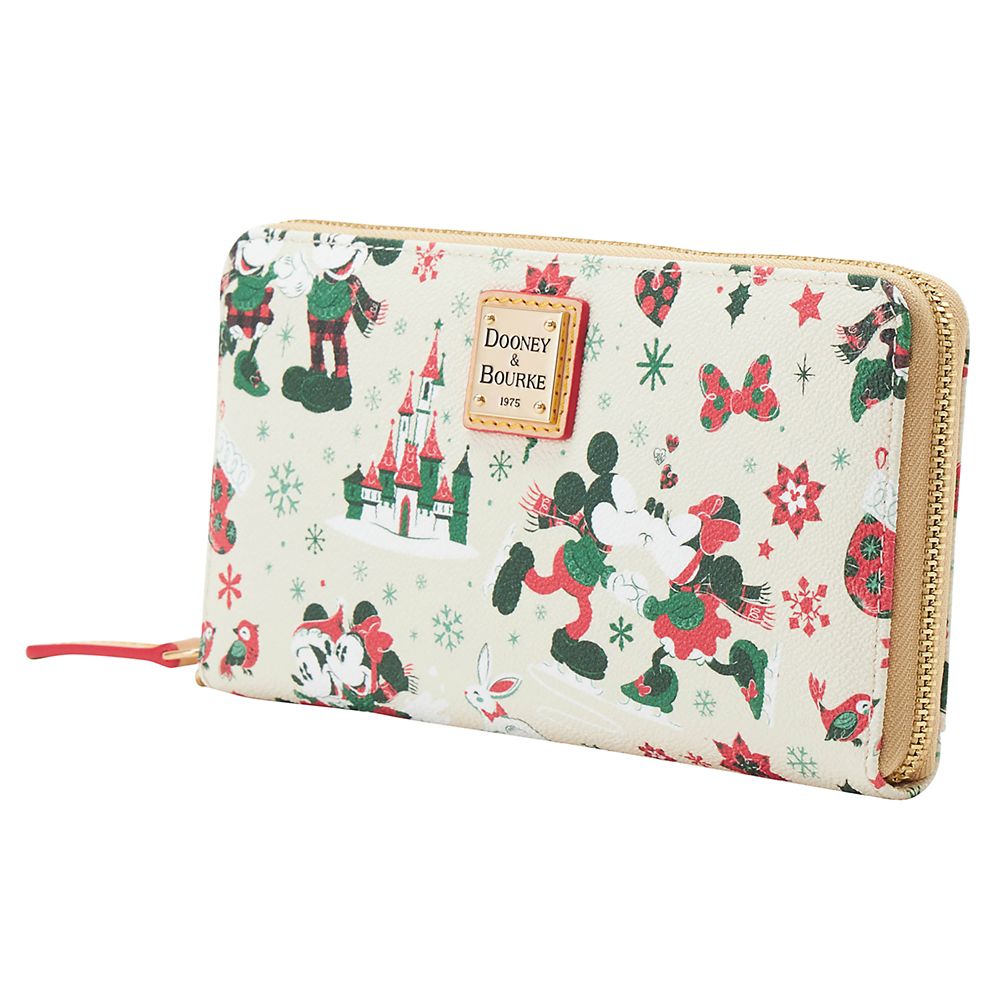 Mickey and Minnie Mouse Holiday Dooney & Bourke Wristlet Wallet &ndash; Exclusive