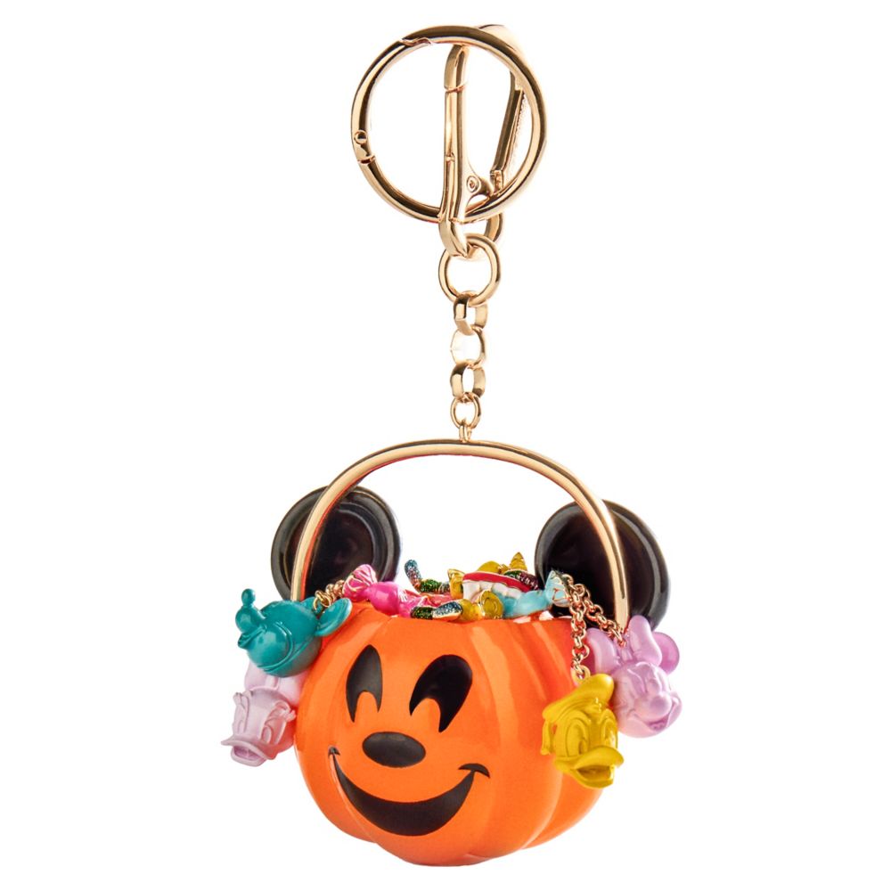 Mickey Mouse Jack-o'-Lantern Treat Bucket Halloween Bag Charm by BaubleBar