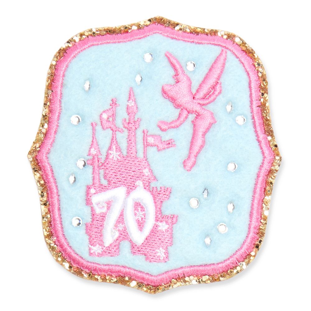Tinker Bell and Sleeping Beauty Castle Patch by Stoney Clover Lane &ndash; Disneyland 70th Anniversary