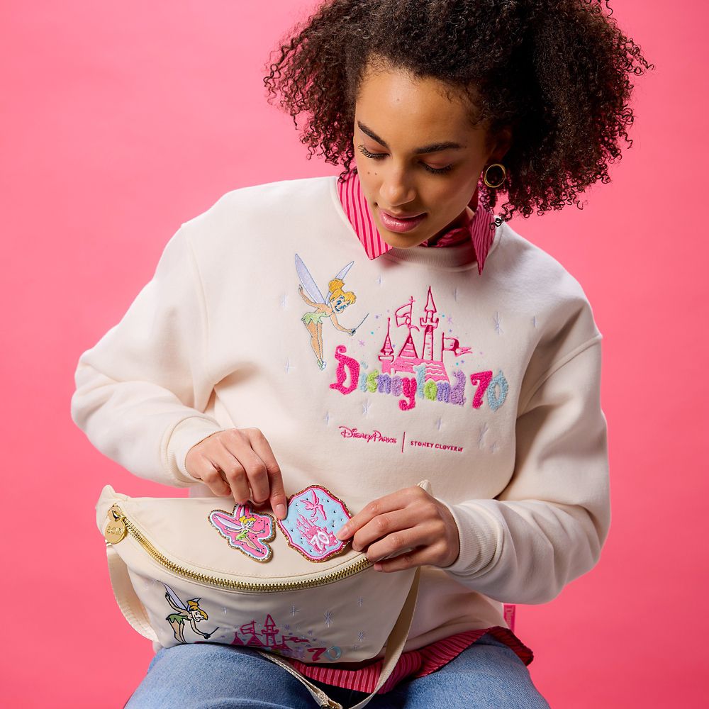 Tinker Bell and Sleeping Beauty Castle Patch by Stoney Clover Lane &ndash; Disneyland 70th Anniversary