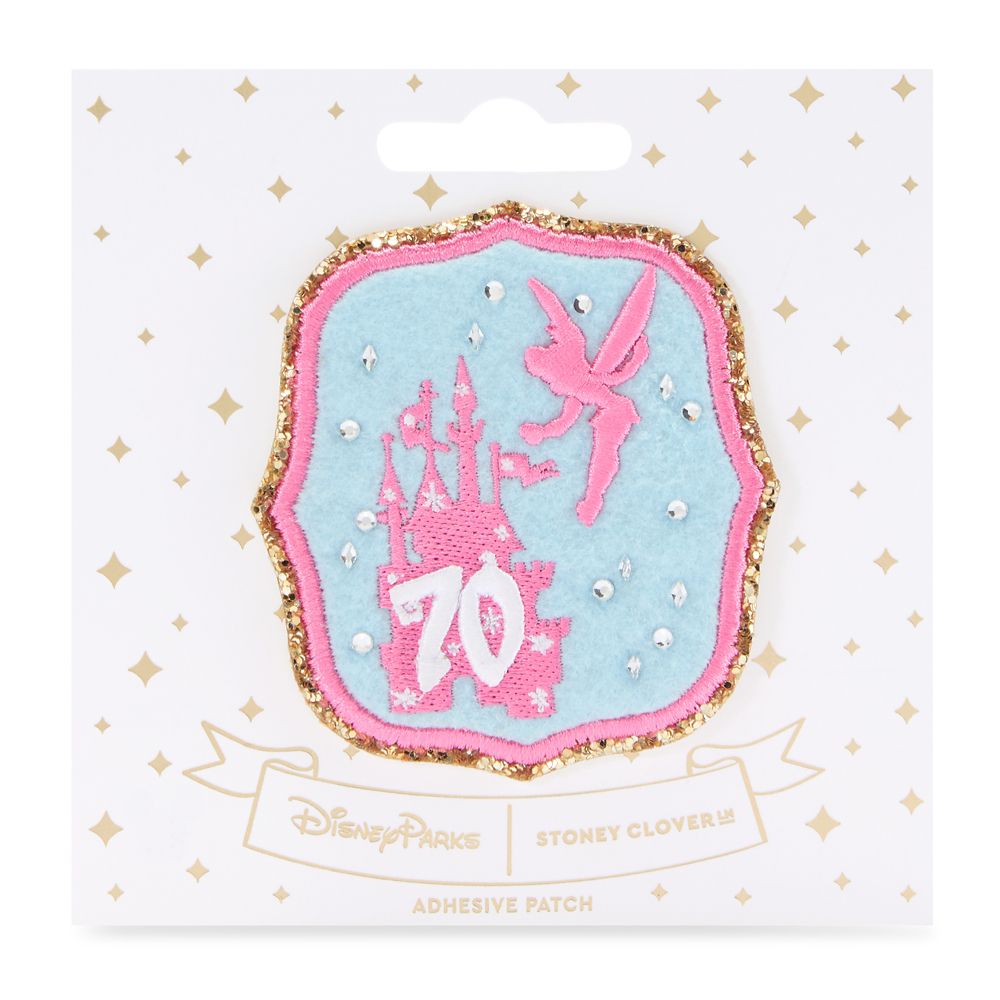 Tinker Bell and Sleeping Beauty Castle Patch by Stoney Clover Lane &ndash; Disneyland 70th Anniversary