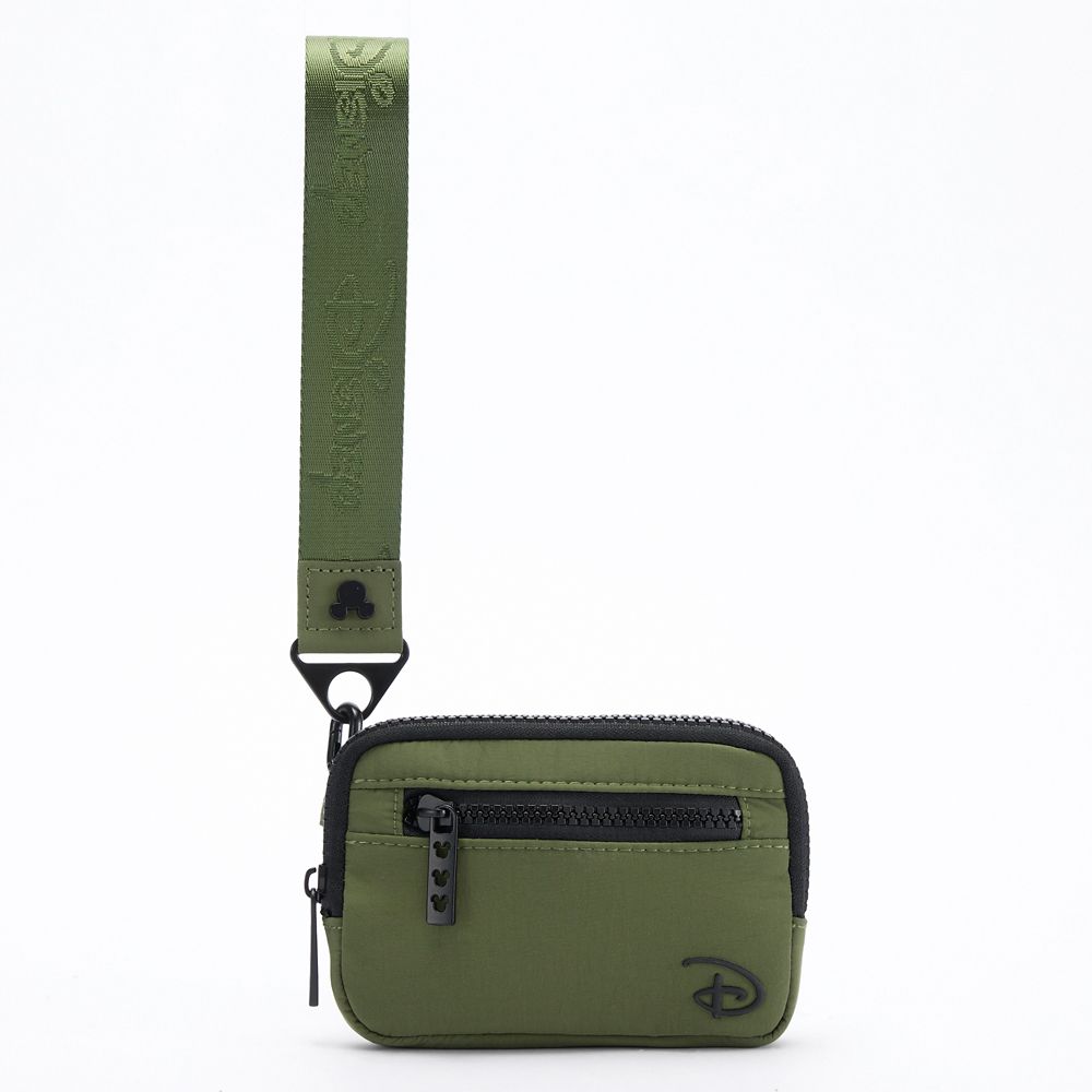 Mickey Mouse Icon Disney Wristlet Zip Case &ndash; Olive