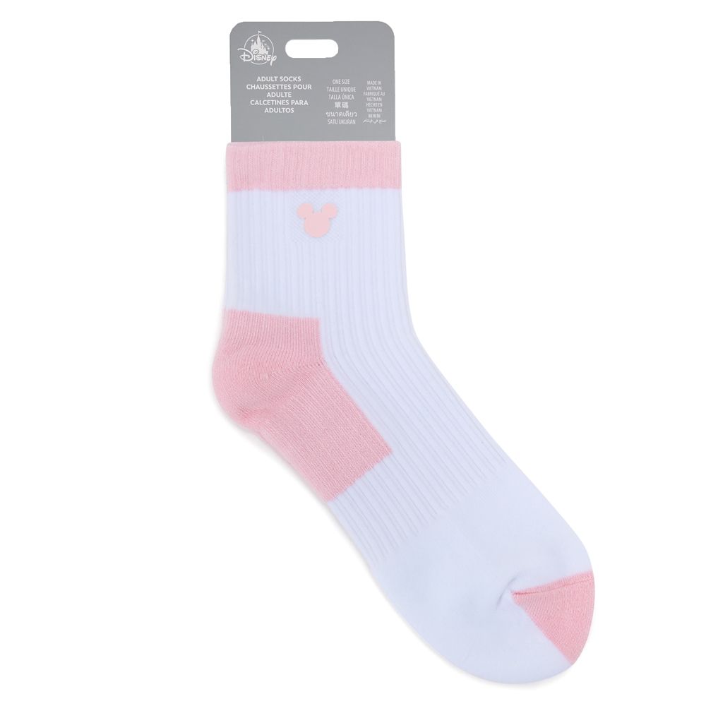 Mickey Mouse Icon Ankle Socks for Adults &ndash; Pink