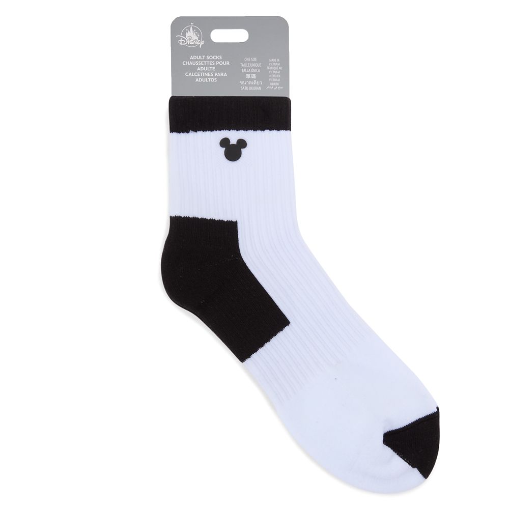 Mickey Mouse Icon Ankle Socks for Adults &ndash; Black