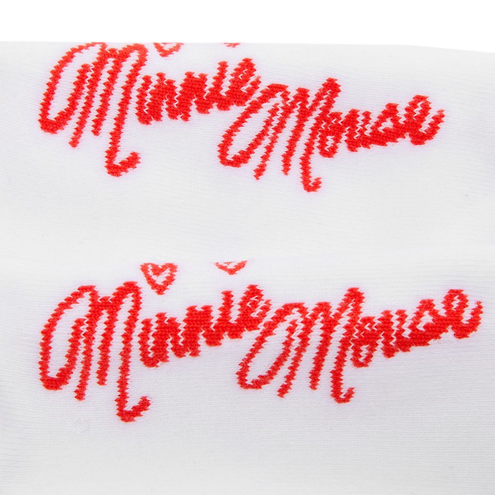 Santa Minnie Mouse Holiday Socks for Women