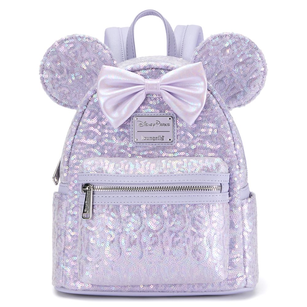 Minnie Mouse Sequined Loungefly Mini Backpack - Opalescent