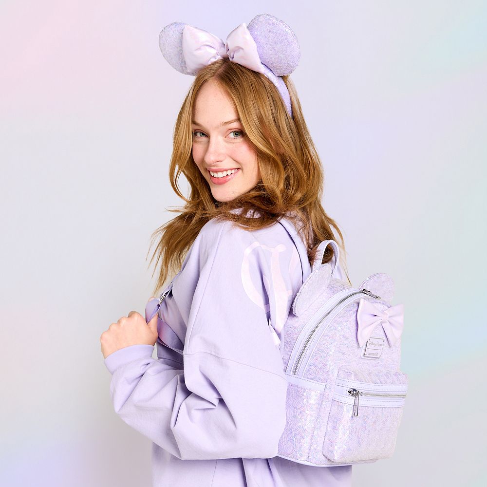 Minnie Mouse Sequined Loungefly Mini Backpack - Opalescent
