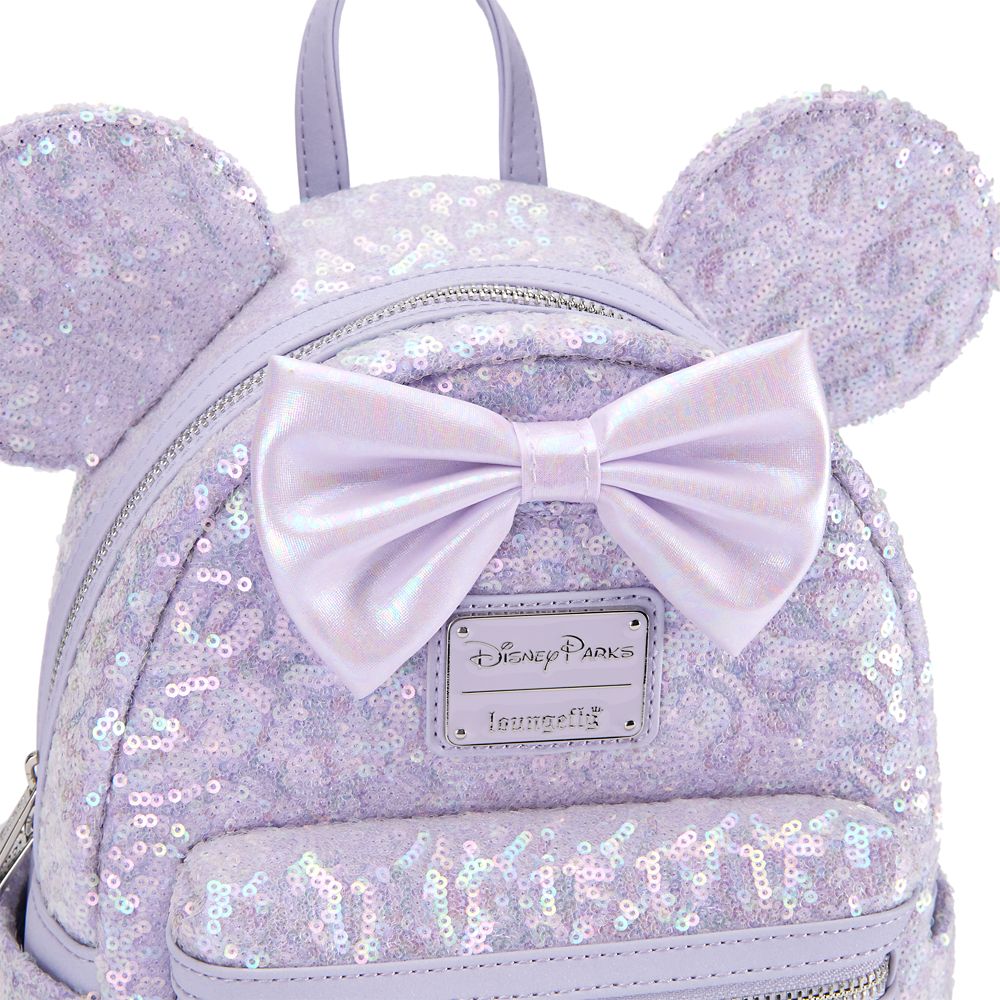 Minnie Mouse Sequined Loungefly Mini Backpack - Opalescent