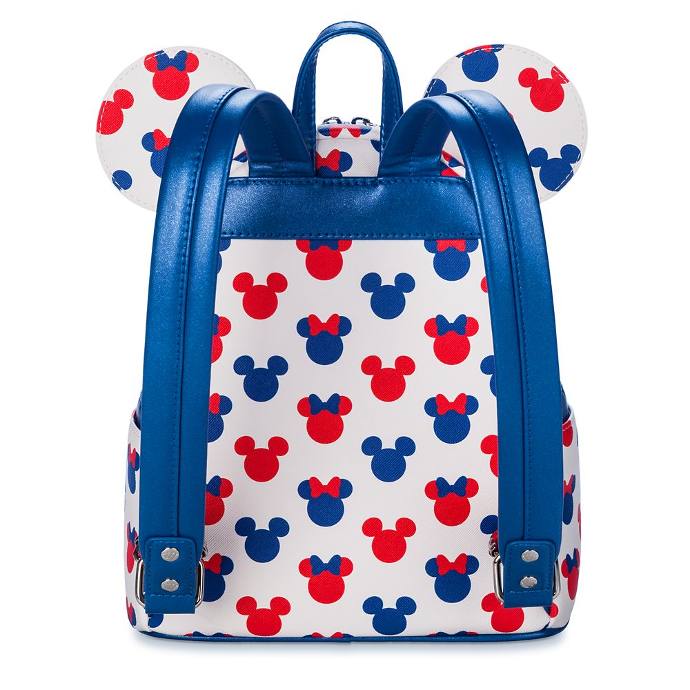 Mickey and Minnie Mouse Icon Americana Loungefly Mini Backpack