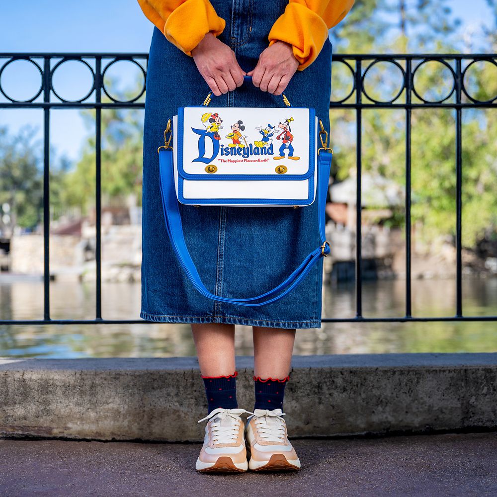 Mickey Mouse and Friends Loungefly Crossbody Bag &ndash; Disneyland 70th Anniversary
