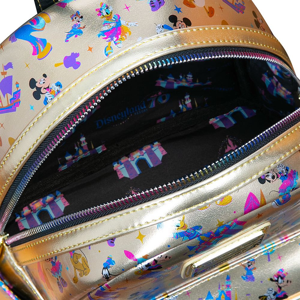 Mickey Mouse and Friends Loungefly Mini Backpack - Disneyland 70th Anniversary