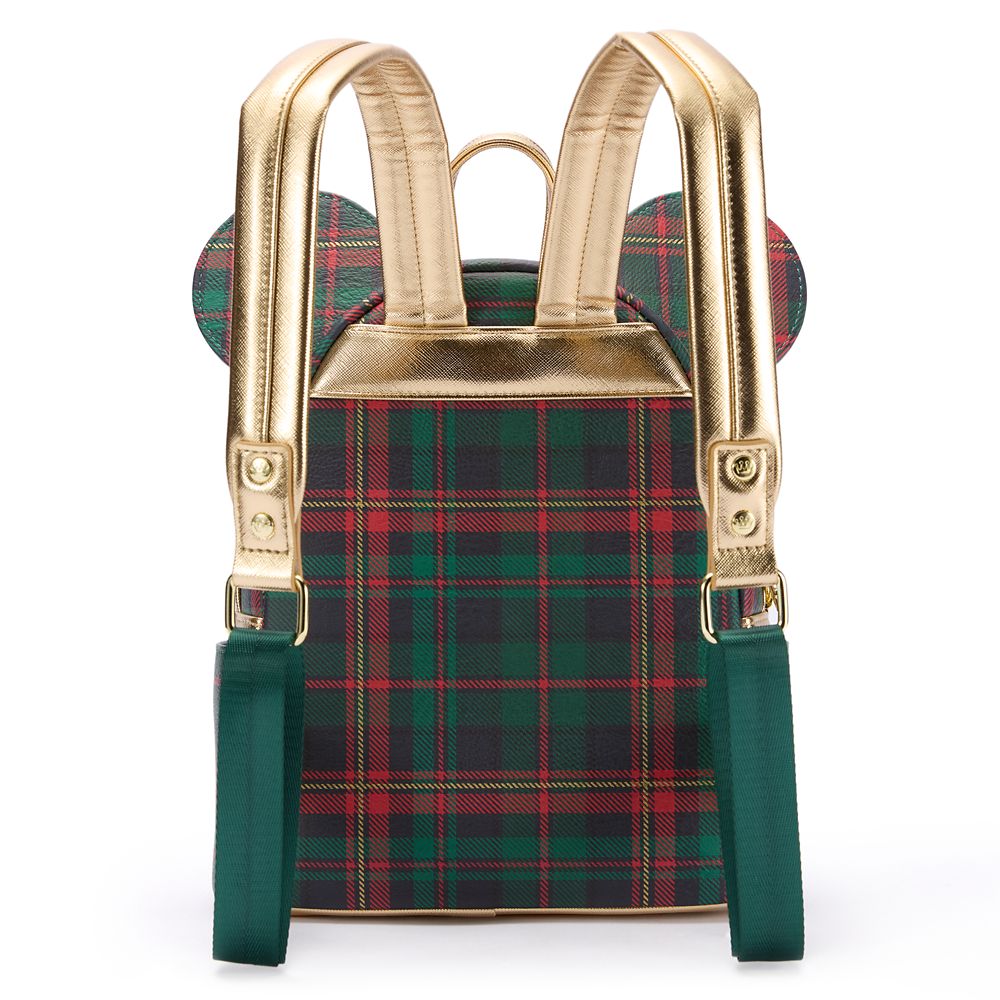 Mickey Mouse Holiday Plaid Loungefly Mini Backpack