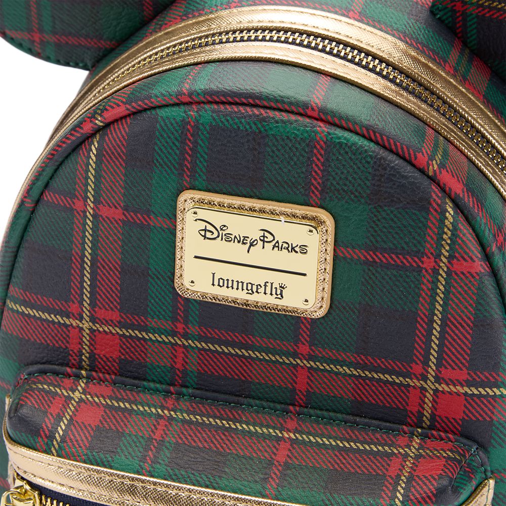 Mickey Mouse Holiday Plaid Loungefly Mini Backpack