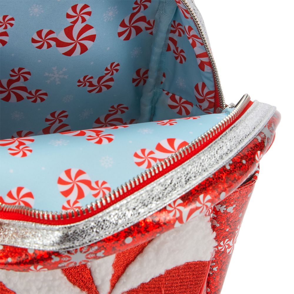 Mickey Mouse Icon Peppermint Swirl Loungefly Mini Backpack