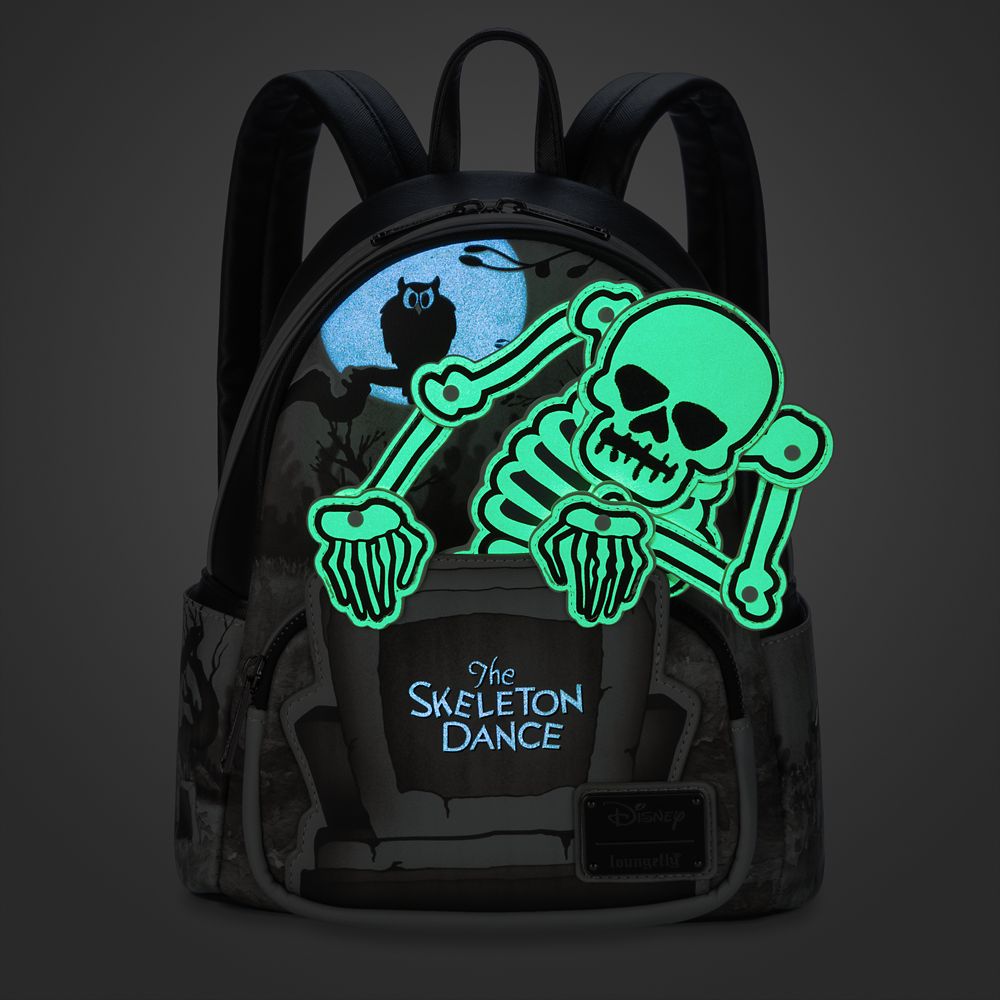 The Skeleton Dance Glow-in-the Dark Loungefly Mini Backpack