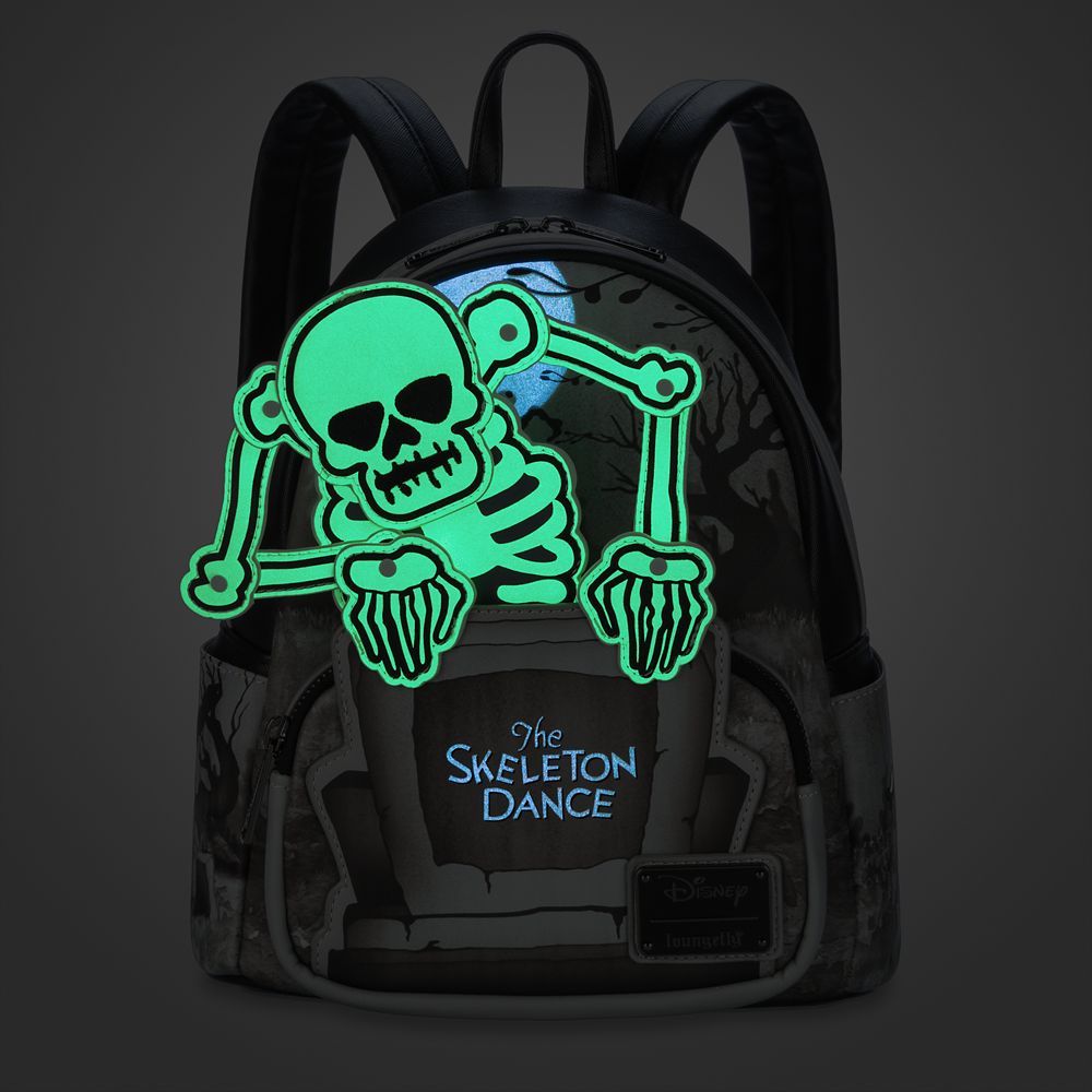 The Skeleton Dance Glow-in-the Dark Loungefly Mini Backpack