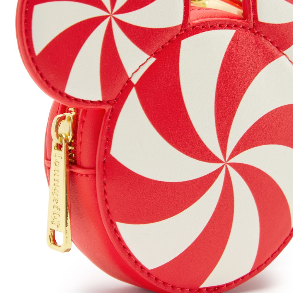 Santa Mickey Mouse Loungefly Holiday Crossbody Bag and Coin Purse Set