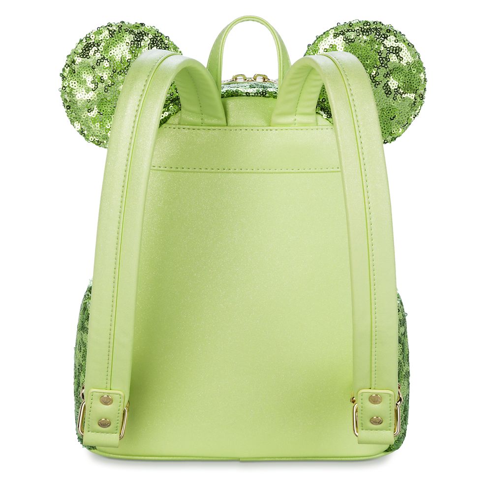 Minnie Mouse Sequined Loungefly Mini Backpack – Tinker Bell Green
