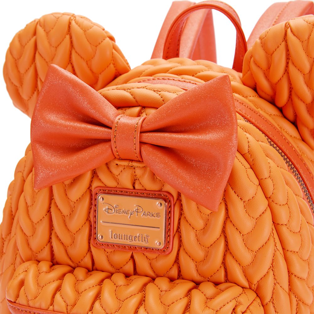 Minnie Mouse Orange Loungefly Mini Backpack - Pumpkin Spice