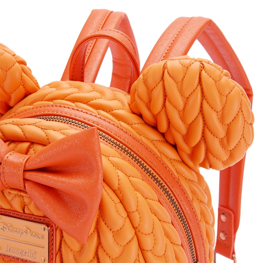 Minnie Mouse Orange Loungefly Mini Backpack - Pumpkin Spice
