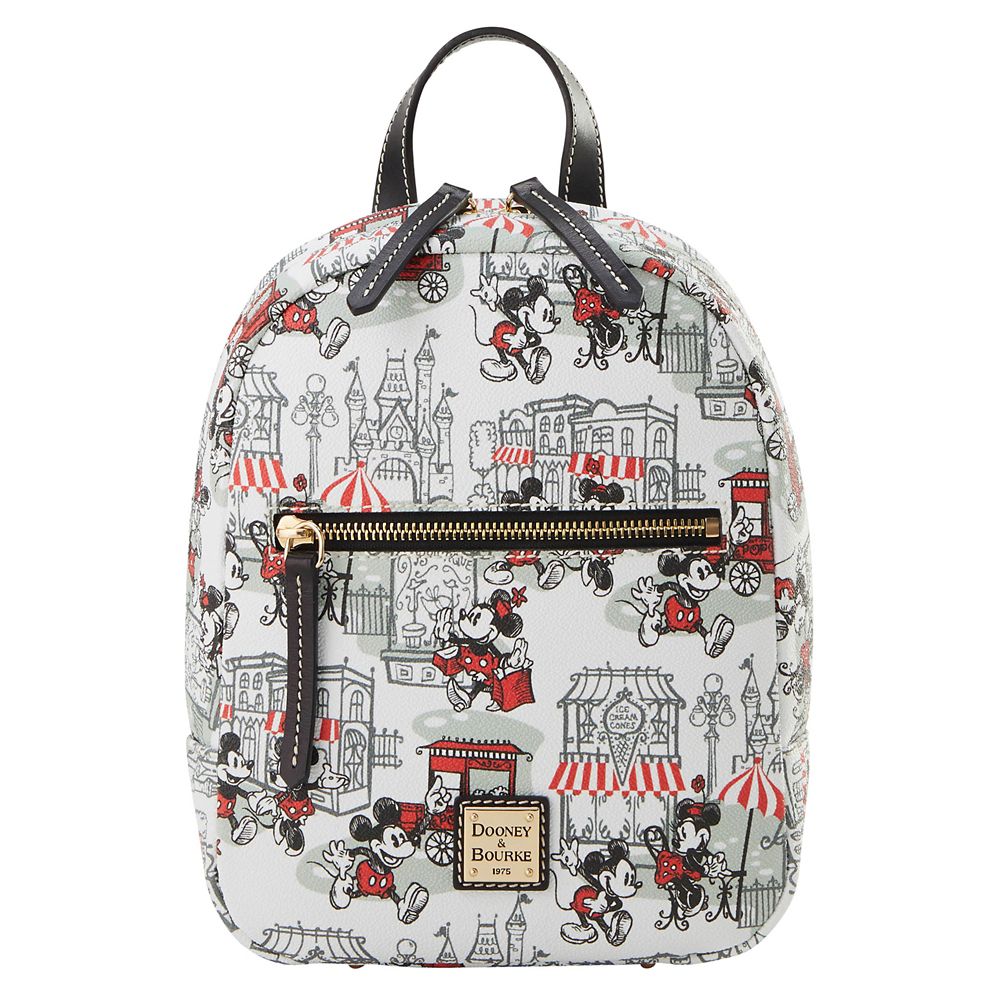 Mickey and Minnie Mouse Main Street Mini Backpack by Dooney & Bourke &ndash; Disney&reg; Visa&reg; Cardmember Exclusive