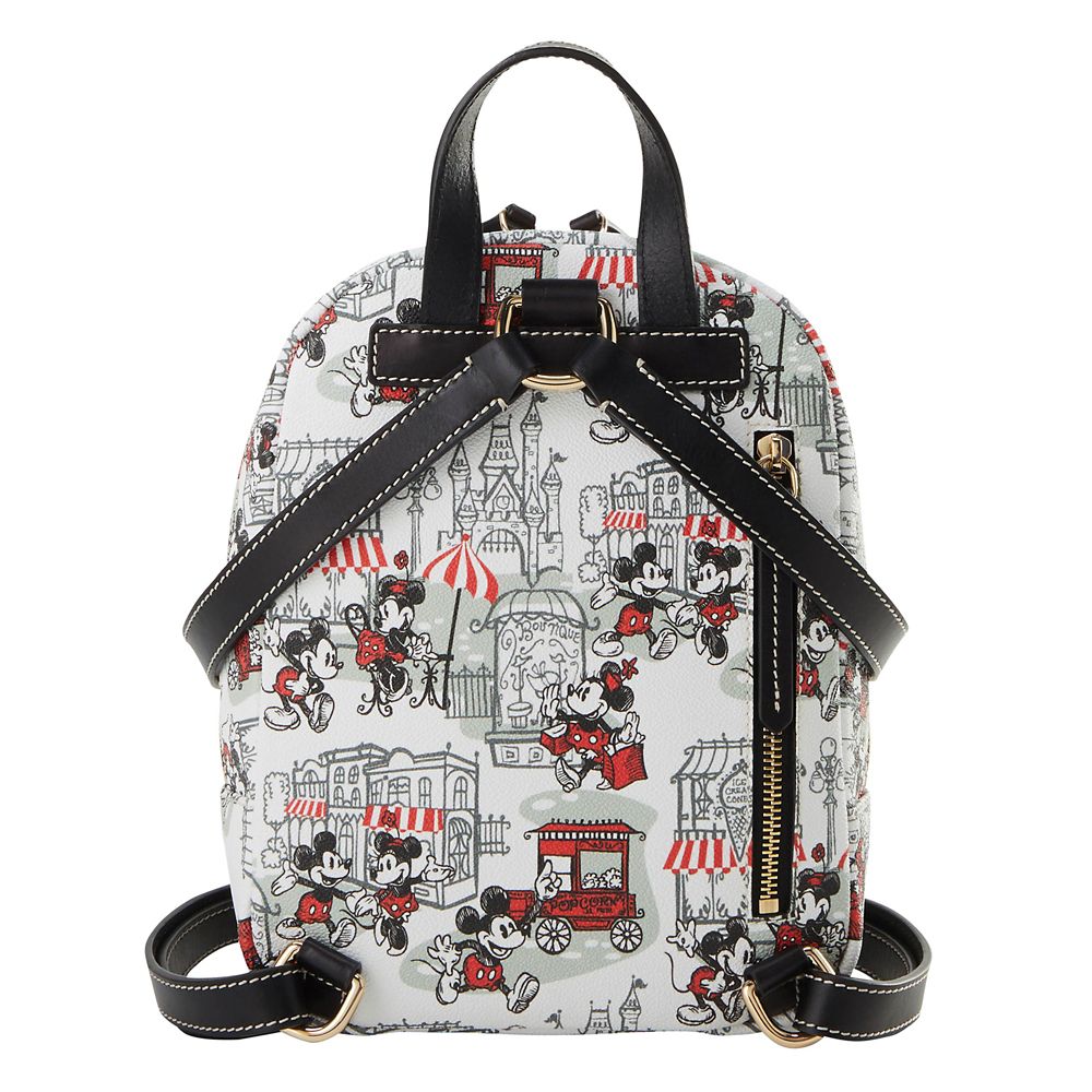 Mickey and Minnie Mouse Main Street Mini Backpack by Dooney & Bourke &ndash; Disney&reg; Visa&reg; Cardmember Exclusive
