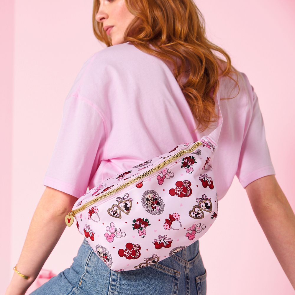 Mickey and Minnie Mouse Valentine's Day Belt Bag by Stoney Clover Lane