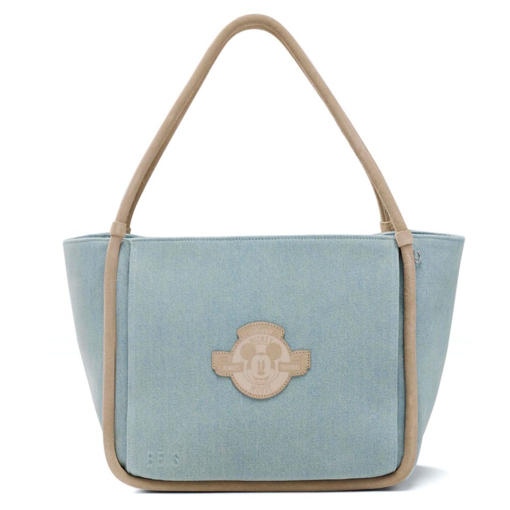 Mickey Mouse Denim Tote Bag by B&Eacute;IS