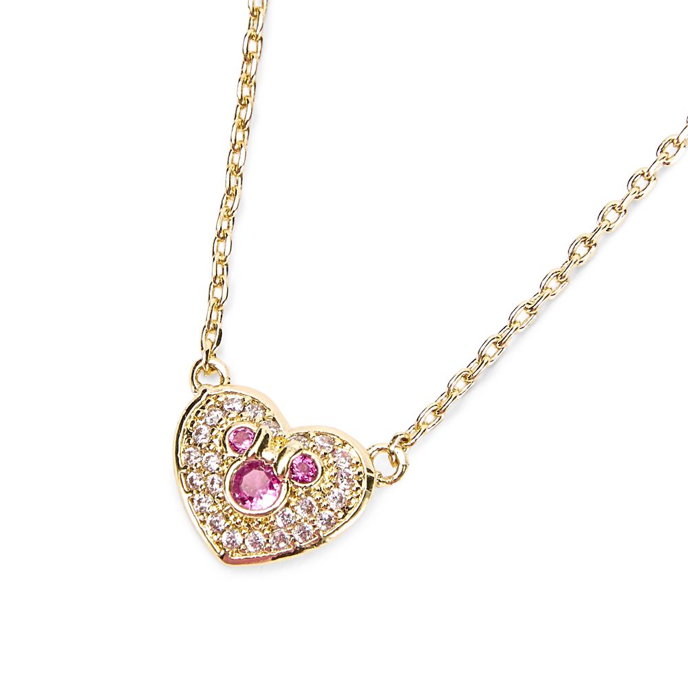 Mickey Mouse Icon Heart Pav Necklace Official shopDisney