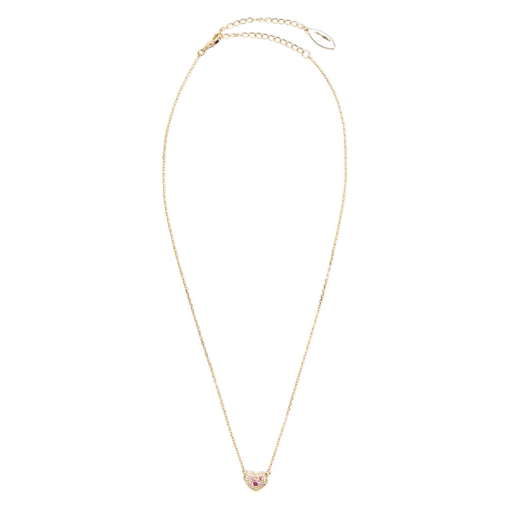 Mickey Mouse Icon Heart Pav&eacute; Necklace