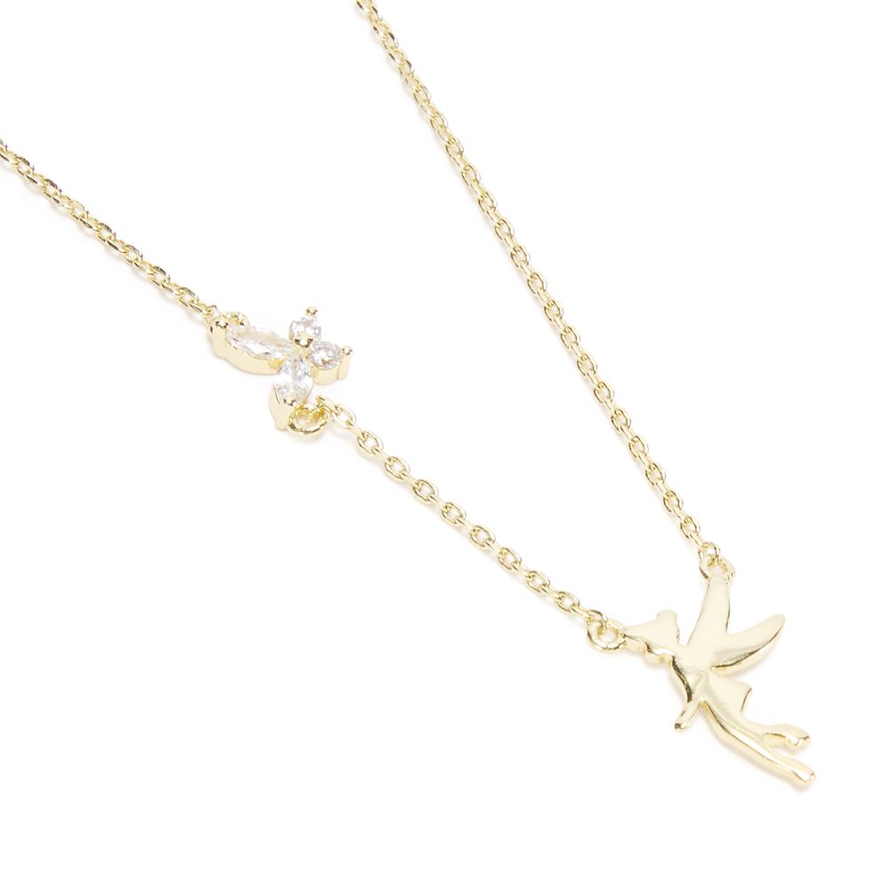 Tinker Bell and Wings Fixed Pendants Necklace