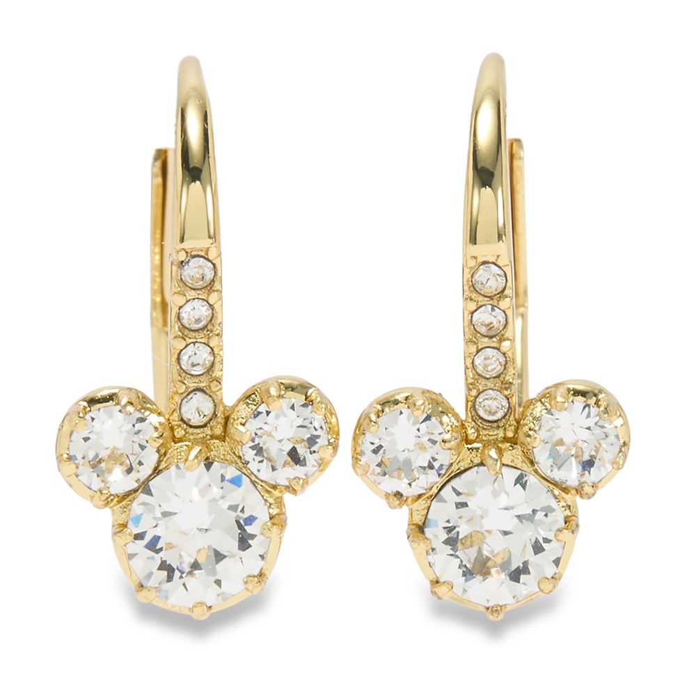 Mickey Mouse Icon Swarovski&reg; Huggie Earrings