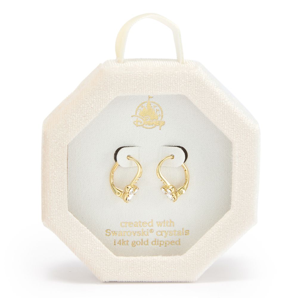 Mickey Mouse Icon Swarovski&reg; Huggie Earrings