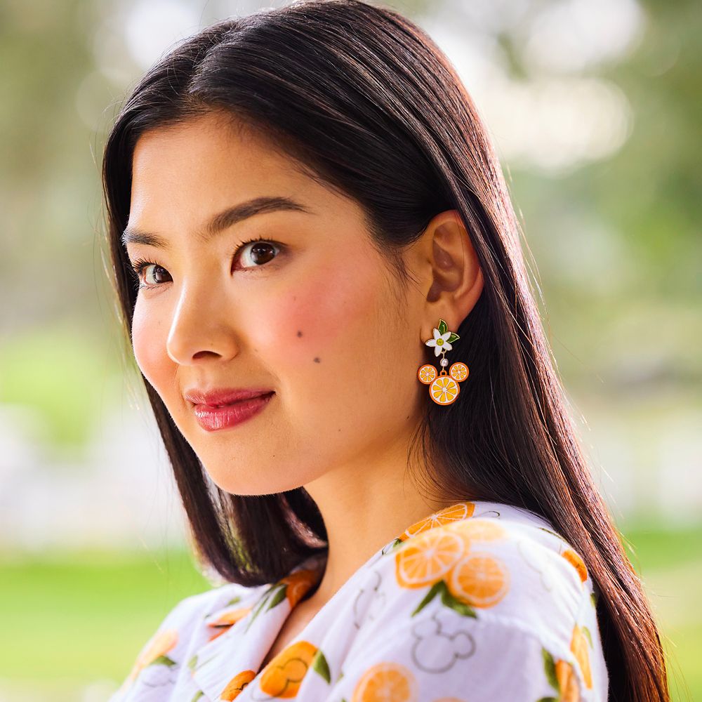 Mickey Mouse Icon Lemon Stud Earrings