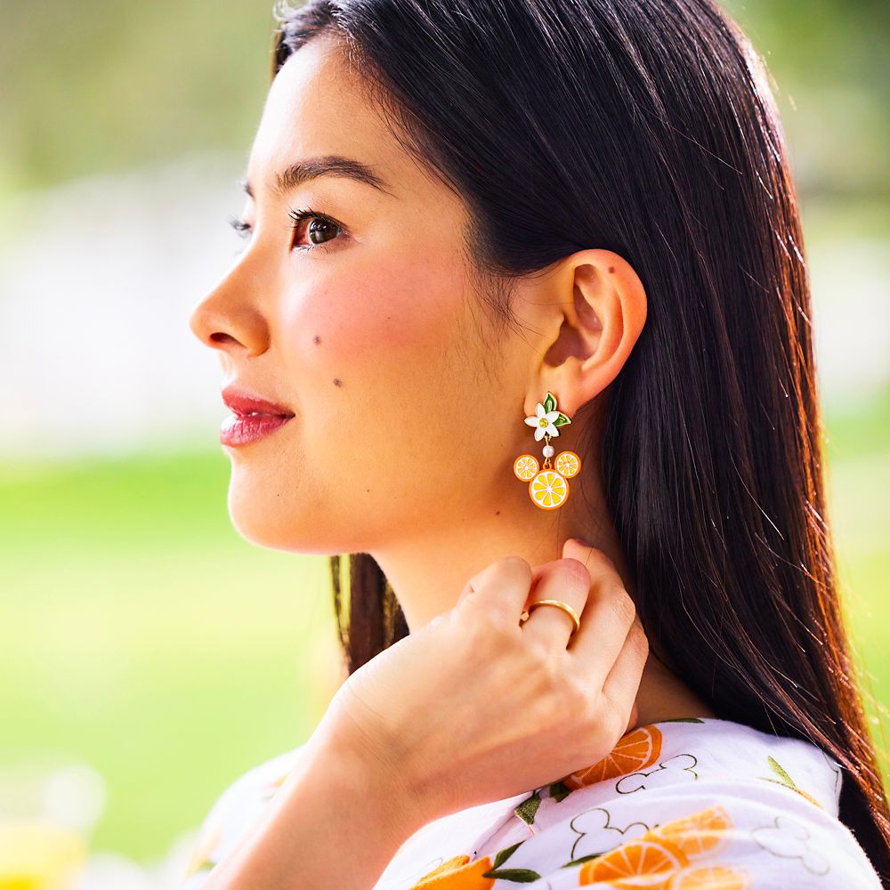 Mickey Mouse Icon Lemon Stud Earrings
