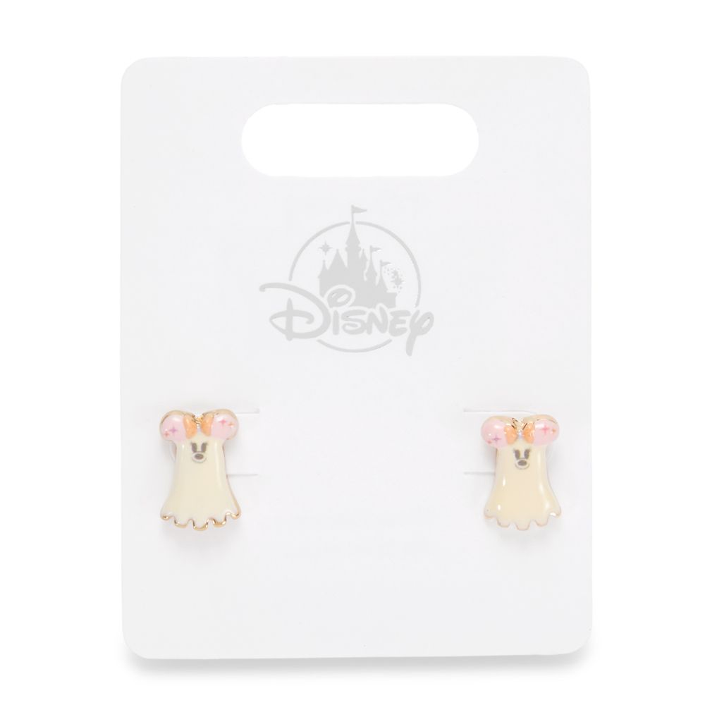 Minnie Mouse Cutie Ghost Halloween Earrings