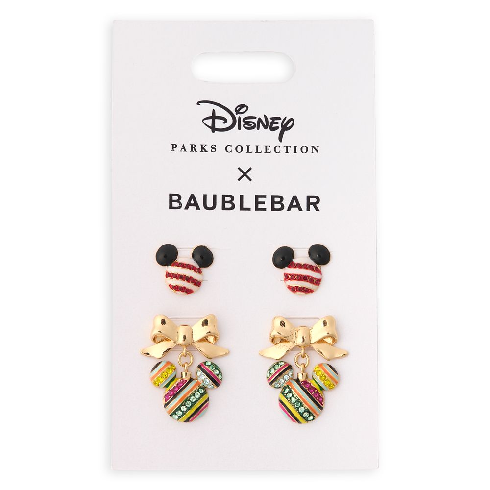 Mickey Mouse Icon Holiday Earrings Set by BaubleBar | Disney Store 