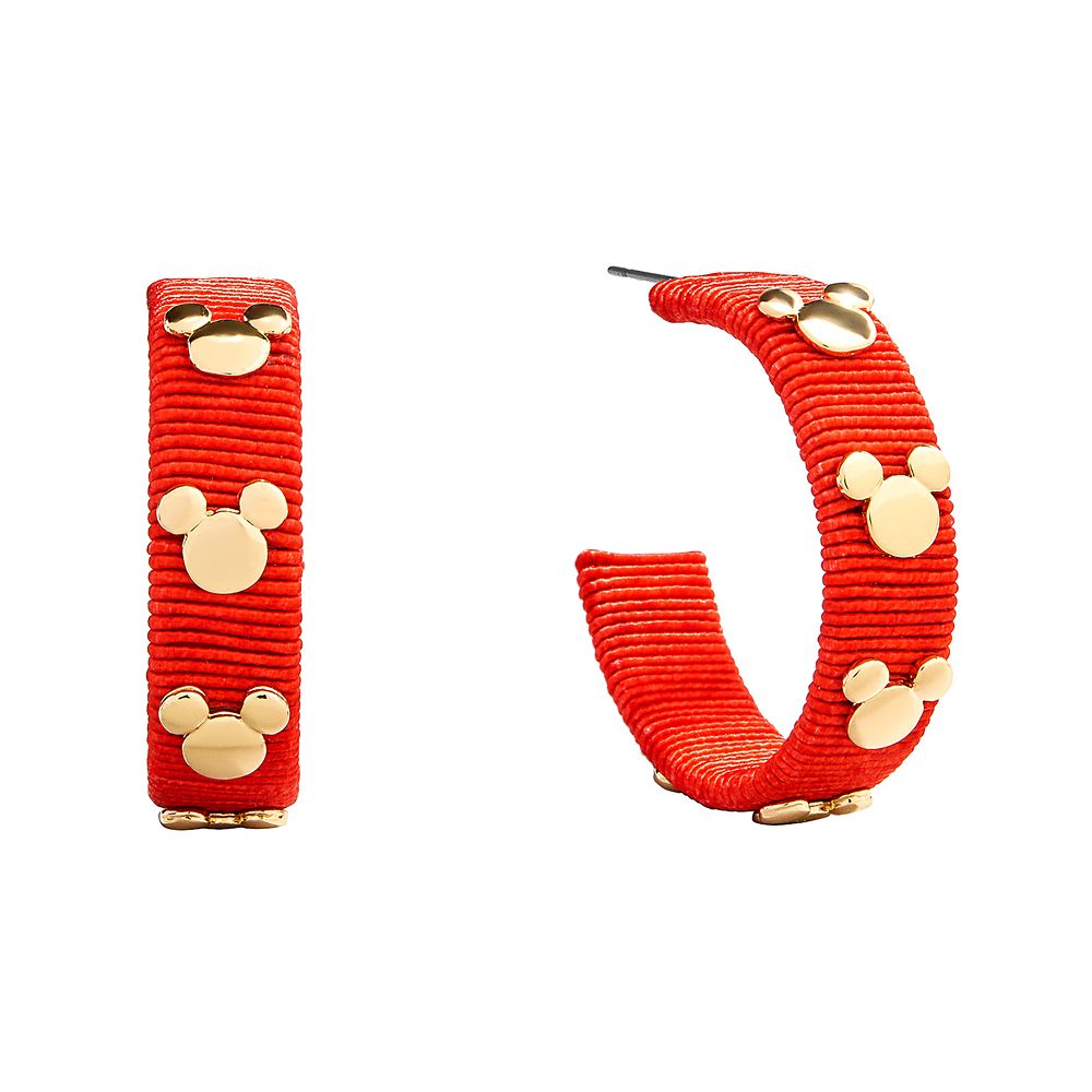 Mickey Mouse Icon Red Hoop Earrings by BaubleBar Official shopDisney