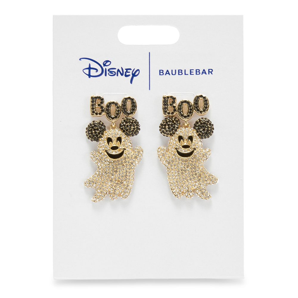Mickey Mouse Ghost ''Boo'' Halloween Earrings by BaubleBar