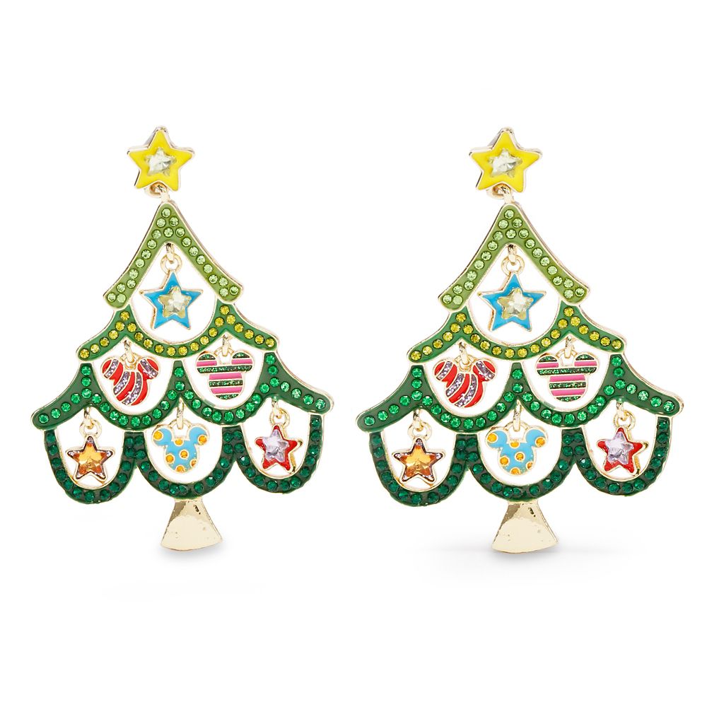 Mickey Mouse Icon Christmas Tree Earrings by BaubleBar