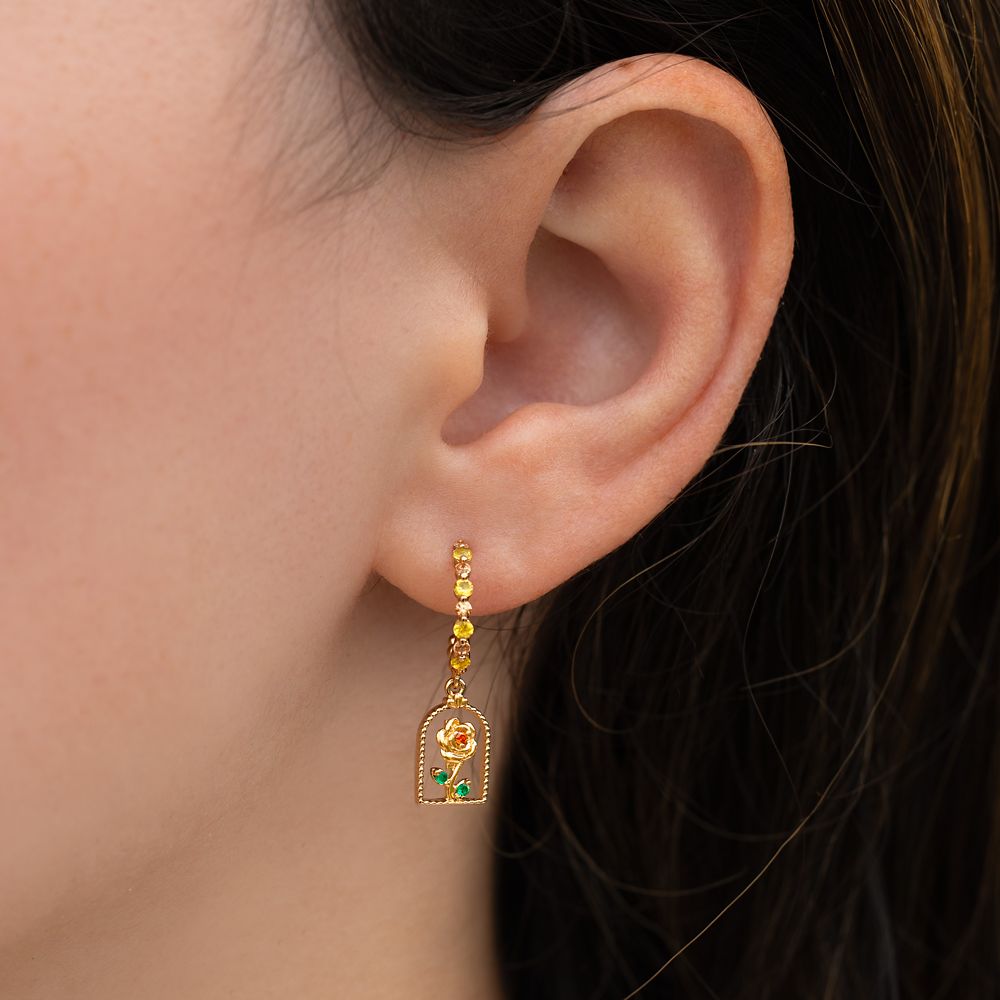 Enchanted Rose Earrings by Girls Crew &ndash; Beauty and the Beast
