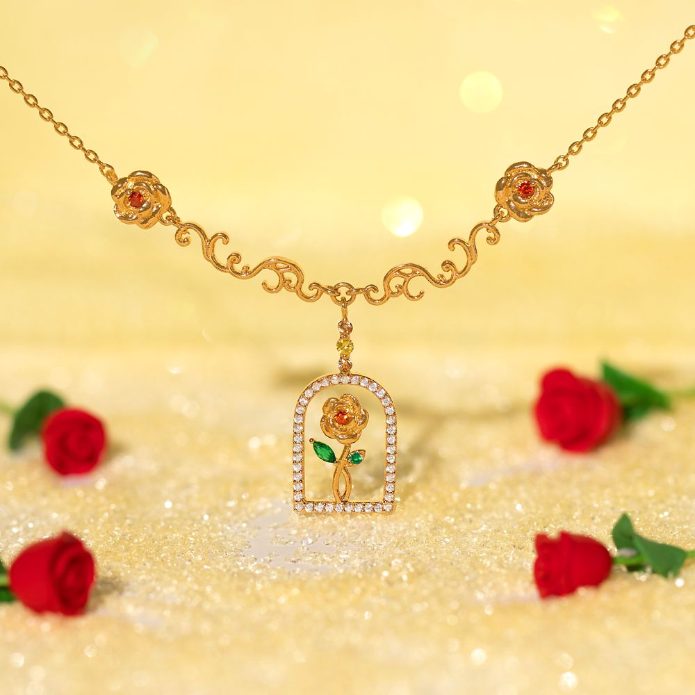 Enchanted Rose Necklace by Girls Crew &ndash; Beauty and the Beast