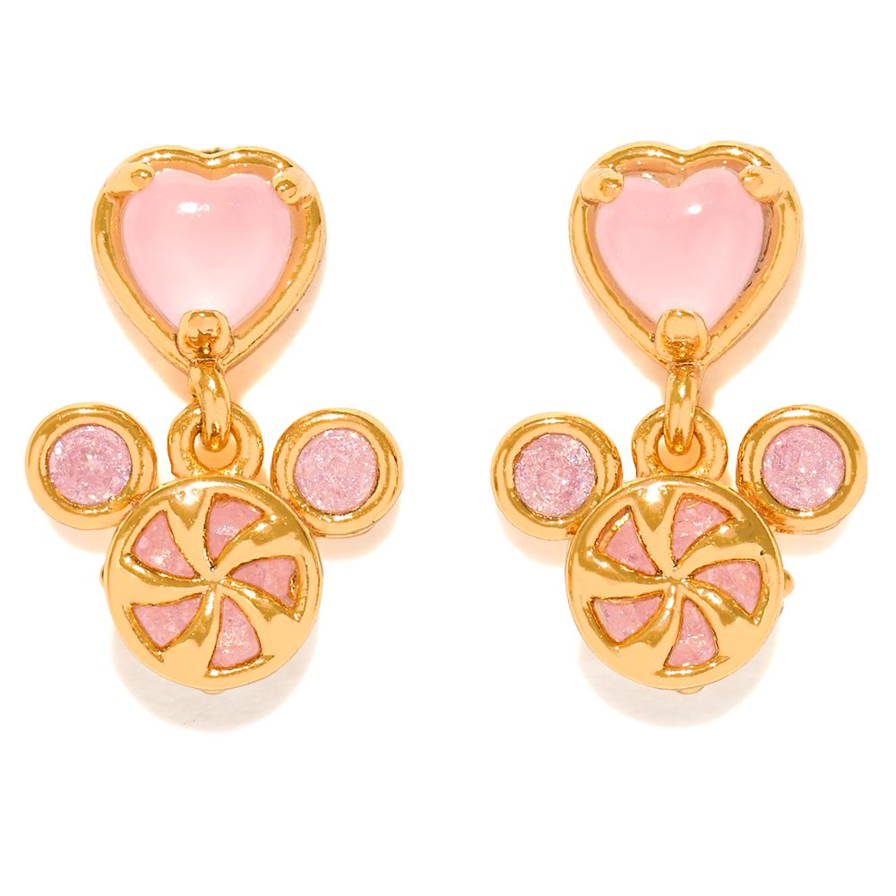 Mickey Mouse Peppermint Swirl Earrings by Girls Crew