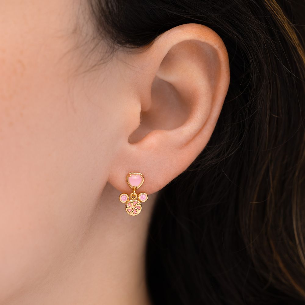 Mickey Mouse Peppermint Swirl Earrings by Girls Crew