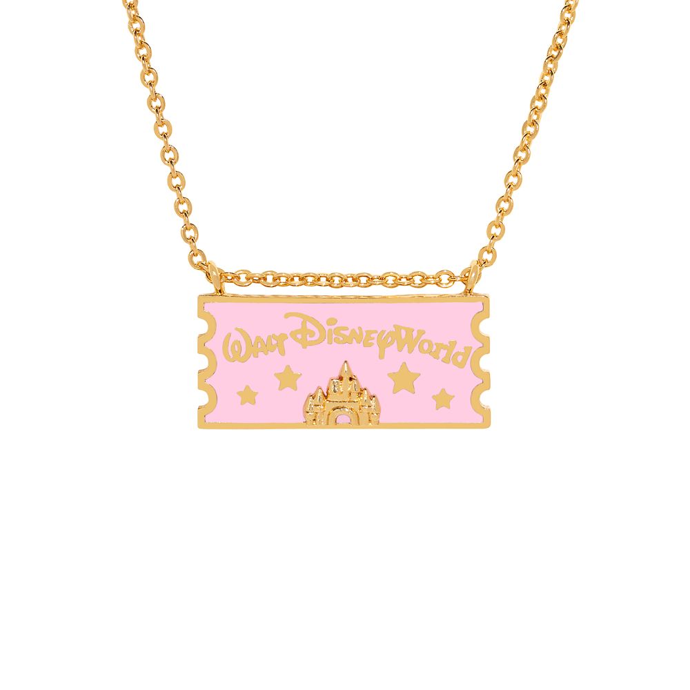 Walt Disney World Ticket Pendant Necklace by Girls Crew