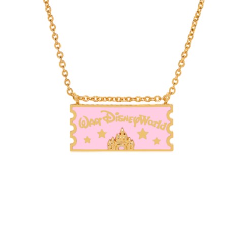 Girls Crew Walt Disney World Ticket Pendant Necklace by