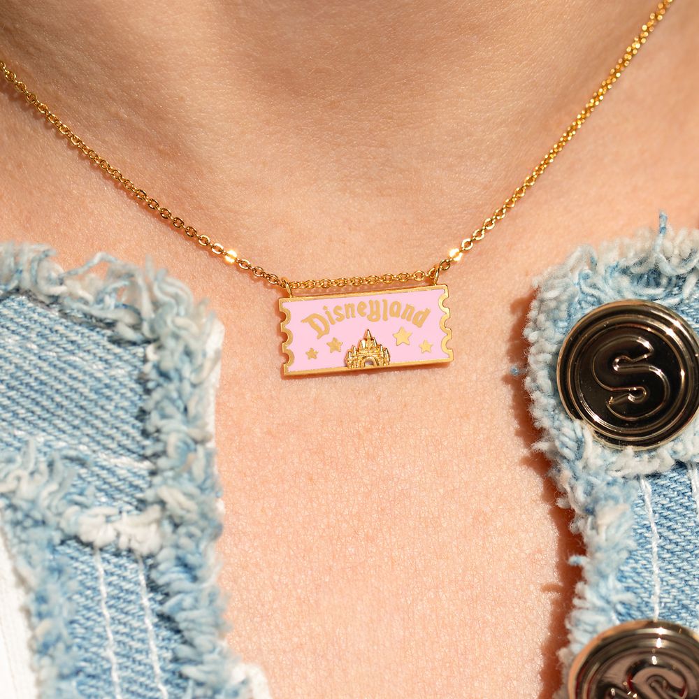 Disneyland Ticket Pendant Necklace by Girls Crew