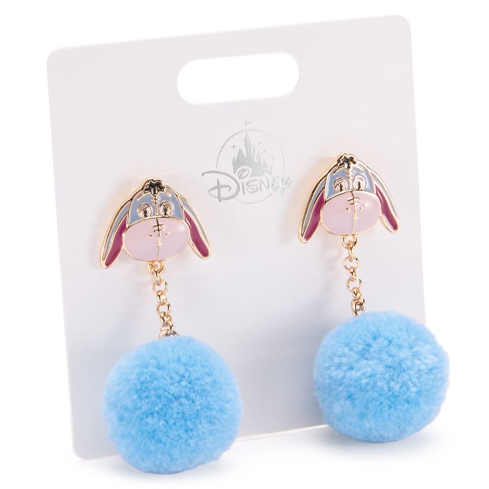 Eeyore Pom Pom Earrings &ndash; Winnie the Pooh