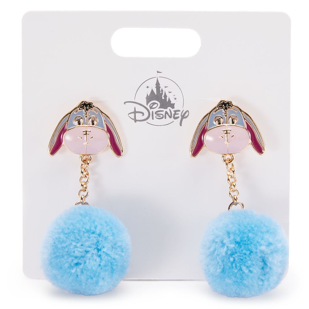 Eeyore Pom Pom Earrings &ndash; Winnie the Pooh